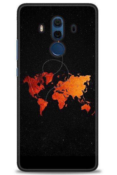 Rulet Aksesuar غطاء متوافق مع هاتف هواوي ميت 10 برو HD مطبوع - غطاء سيليكون م...