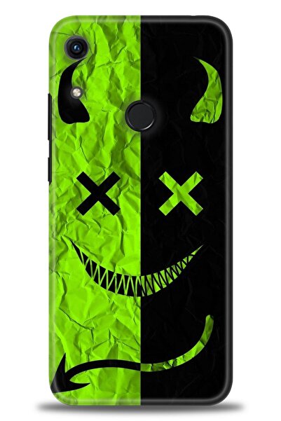 Rulet Aksesuar غطاء متوافق مع هاتف هواوي هونر 8A HD مطبوع - غطاء سيليكون بتصم...