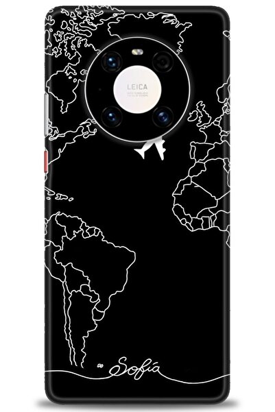 Rulet Aksesuar غطاء متوافق مع هاتف هواوي ميت 40 برو HD مطبوع - غطاء سيليكون م...