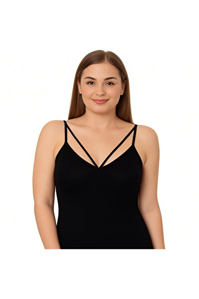 CANYILDIZ Battal Size String Strap Tank Top