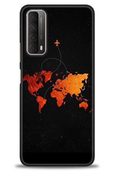 Rulet Aksesuar حافظة متوافقة مع هاتف هواوي بي سمارت 2021 HD مطبوع + واقي شاشة...