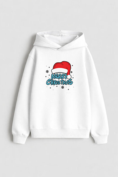 MODA Anul Nou Moș Crăciun Crăciun cu imprimeu Hanorac alb pentru copii tricou