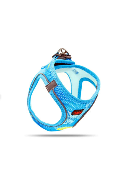 Tailpetz Air-Mesh Harness Dog Harness Collar Leaf and Ocean Pattern Special Series