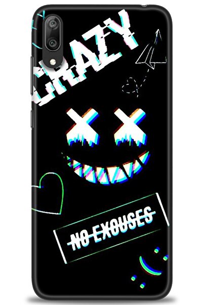 Rulet Aksesuar غطاء متوافق مع هاتف هواوي Y7 برايم 2019 HD مطبوع - غطاء سيليكو...