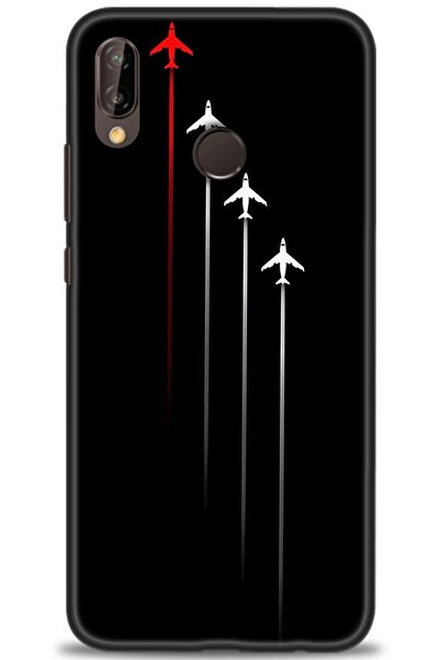 Rulet Aksesuar غطاء متوافق مع هاتف هواوي P20 لايت HD مطبوع - غطاء سيليكون مصم...