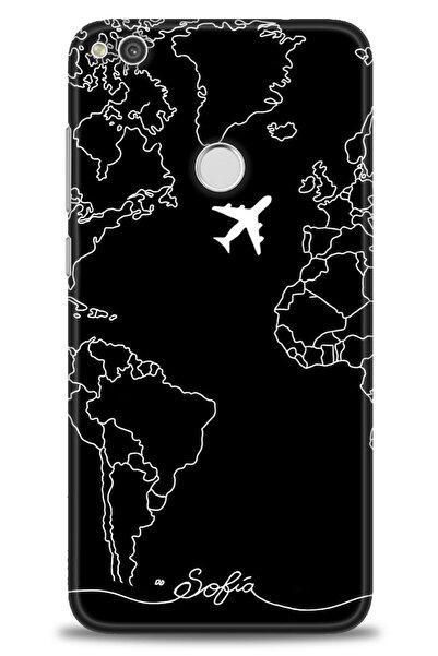 Rulet Aksesuar حافظة متوافقة مع هاتف هواوي P9 لايت 2017 HD مطبوع + واقي شاشة ...