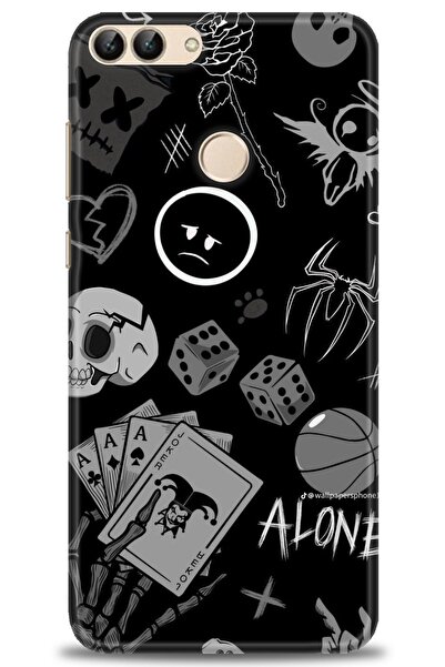 Rulet Aksesuar غطاء متوافق مع هاتف هواوي بي سمارت HD مطبوع - غطاء سيليكون مصم...