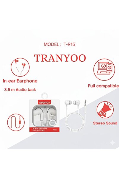 TRANYOO سماعة أذن بمقبس صوتي