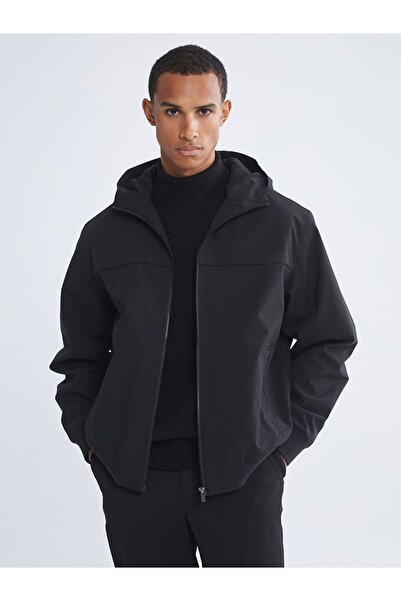 LC Waikiki Palton pentru bărbați, cu glugă, cu potrivire confortabilă