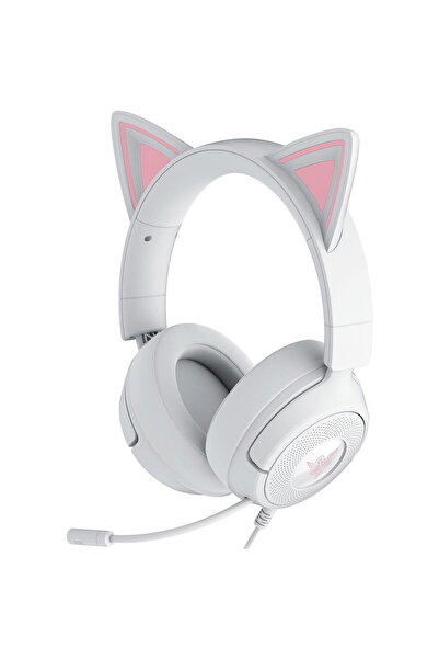 RAZER Kraken Kitty V3 X Gaming Headset, White - Premium Audio Experience