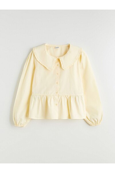 LC Waikiki Lcw Детска риза за момиче с бебешка яка