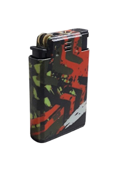 Hunter Kamuflajlı Metalik Çift Taraflı Gazlı Çakmak | Pürmüz + Normal Alev | ...