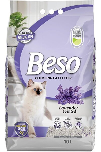 Beso Lavender Clumping Cat Litter 10 Liters