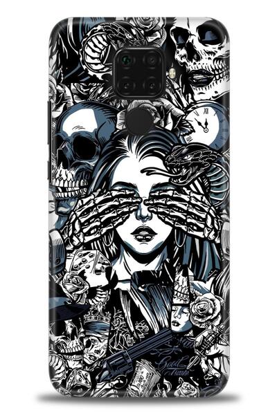 Rulet Aksesuar غطاء متوافق مع هاتف هواوي ميت 30 لايت HD مطبوع - غطاء سيليكون ...