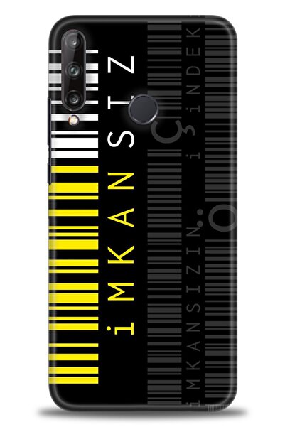 Rulet Aksesuar حافظة متوافقة مع هاتف هواوي P40 Lite E HD مطبوع + واقي شاشة سي...