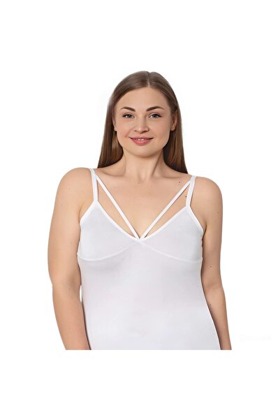 CANYILDIZ Battal Size String Strap Tank Top