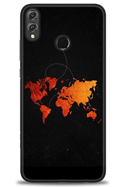 Rulet Aksesuar غطاء متوافق مع هاتف هواوي هونر 8X HD مطبوع - غطاء سيليكون مصمم...