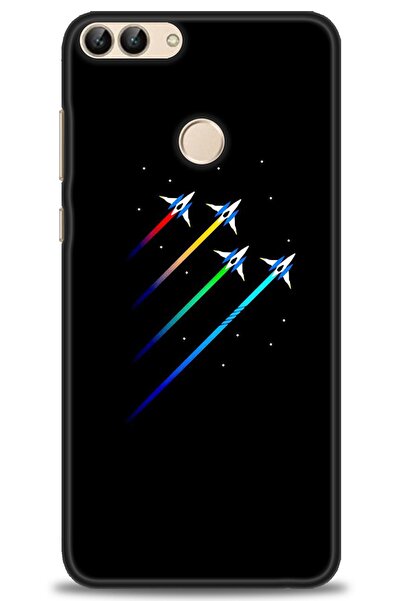 Rulet Aksesuar غطاء متوافق مع هاتف هواوي بي سمارت HD مطبوع - غطاء سيليكون مصم...