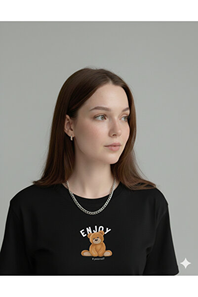 FAVORİST Enjoy Teddy Bear Women's T-Shirt