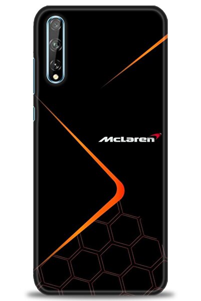 Rulet Aksesuar حافظة متوافقة مع هاتف هواوي بي سمارت اس HD مطبوع + واقي شاشة س...