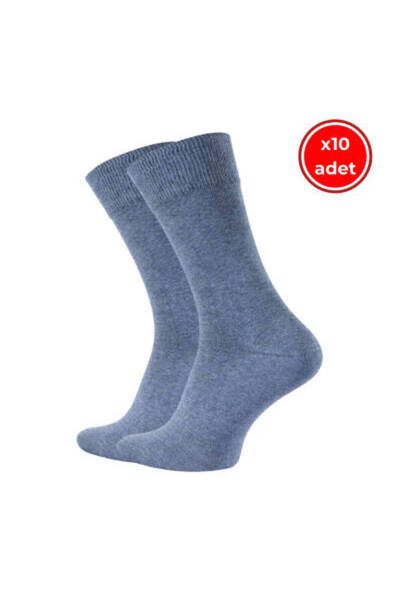 meristanbul Business Socks, 5 Pieces, 39-43, Soft, Cotton, Light Blue