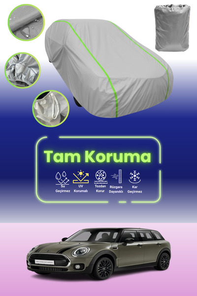 Dokaca Neo غطاء حماية من القماش للسيارة باللون الرمادي النيون قماش مجدّل ميني...