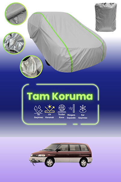 Dokaca Neo غطاء حماية للسيارة باللون الرمادي النيون قماش مجدّل مازدا MPV 1 مت...