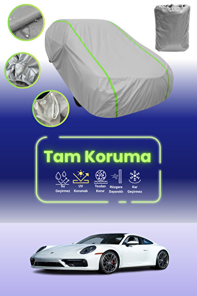 Dokaca Neo غطاء حماية للسيارة باللون الرمادي النيون قماش مجدّل لسيارة بورش 91...