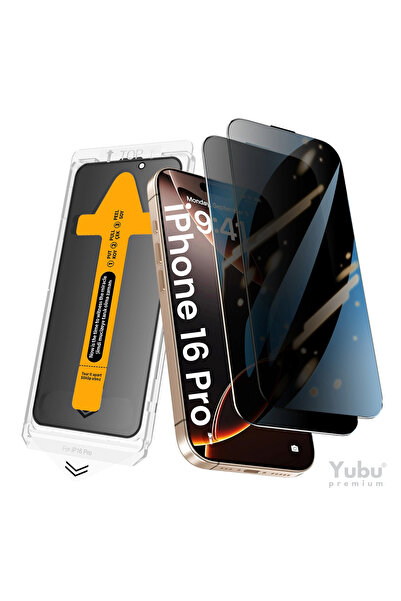 yubu واقي شاشة زجاجي بتغطية كاملة من Ghost مع جهاز تطبيق سهل متوافق مع iPhone...