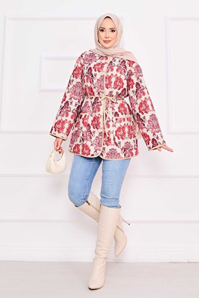 EBRUTESETTÜR Bohemian Quilted Jacket with Pocket Detail -3