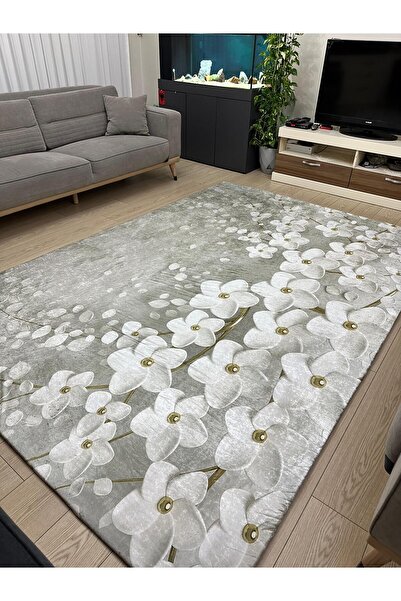 MODKLAS Velvet Carpet Cover - Elastic - Washable - Digital Printing - Size 9M²=250X350 cm and 12M²=300X400 cm