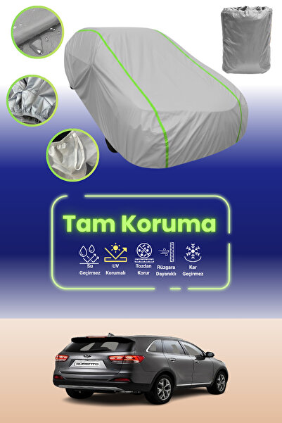 Dokaca Neo غطاء حماية للسيارة باللون الرمادي النيون قماش مجدّل متوافق مع سيار...