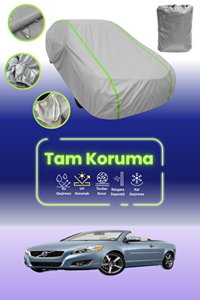 Dokaca Neo غطاء حماية للسيارة من القماش الرمادي اللامع قماش مجدّل متوافق مع س...