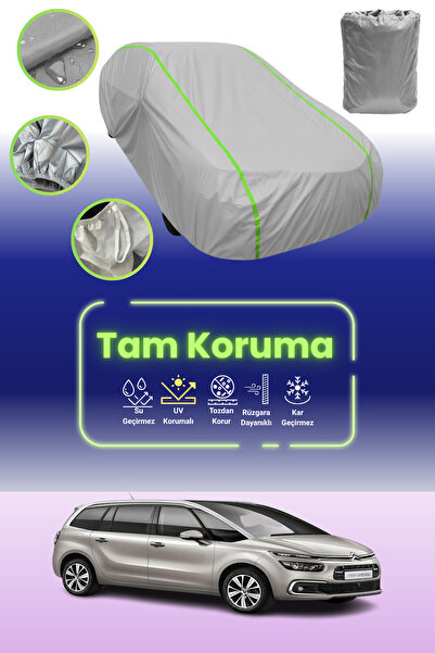 Dokaca Neo غطاء حماية للسيارة باللون الرمادي النيون قماش مجدّل سيتروين جراند ...