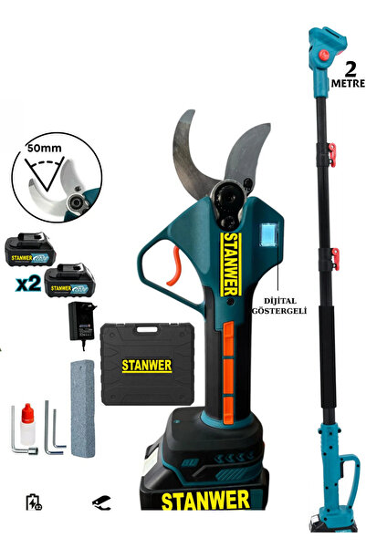 STANWER PROFESYONEL 50MM DAL BUDAMA 2METRE TELESKOPİK UZATMALI SET EN BÜYÜK M...