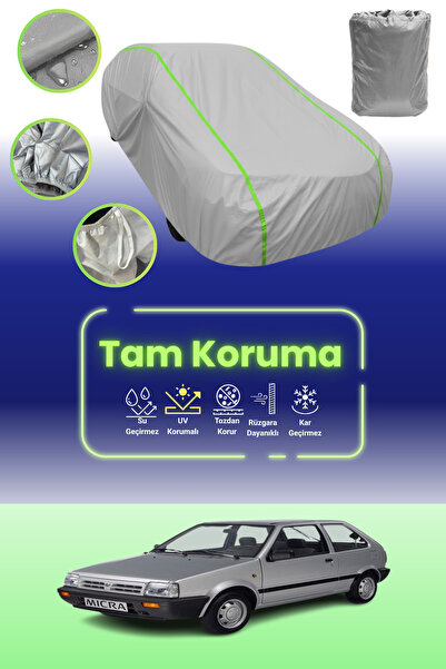 Dokaca Neo غطاء حماية للسيارة باللون الرمادي النيون قماش مجدّل نيسان ميكرا 3 ...