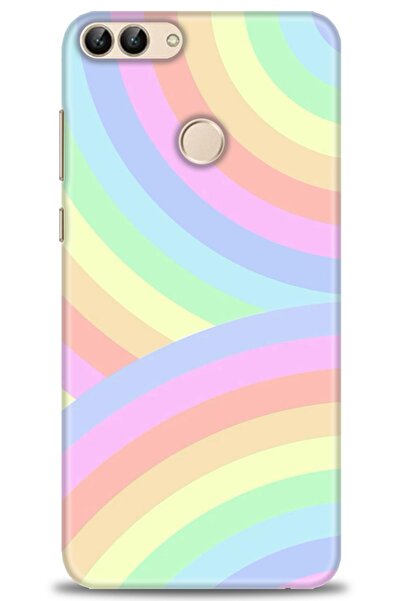 Rulet Aksesuar غطاء متوافق مع هاتف هواوي بي سمارت HD مطبوع - غطاء سيليكون مصم...