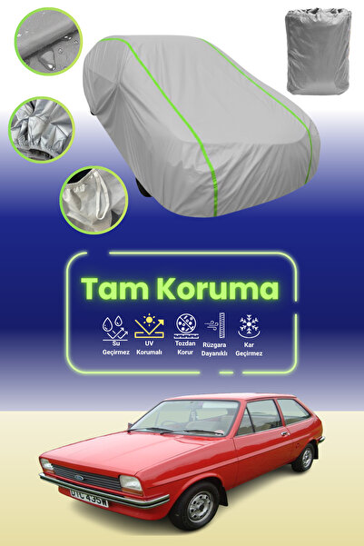 Dokaca Neo غطاء حماية للسيارة من القماش الرمادي النيون قماش مجدّل فورد فييستا...