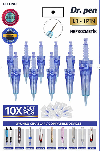 MRS NEF Kozmetik إبرة مكياج دائم زرقاء اللون 1 RL عدد 10 قطع