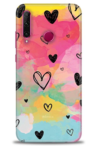 Rulet Aksesuar غطاء متوافق مع هاتف هواوي هونر 20 لايت HD مطبوع - غطاء سيليكون...