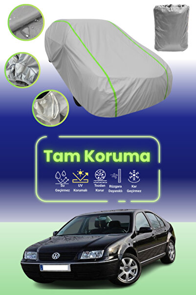 Dokaca Neo غطاء حماية للسيارة باللون الرمادي النيون قماش مجدّل فولكس فاجن بور...