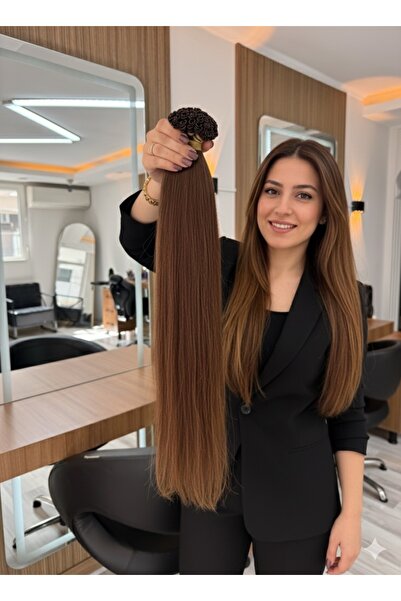 Karcı %100 Gerçek İnsan Sacı kahve 50 Adet 30 GRAM MİKRO KAYNAK