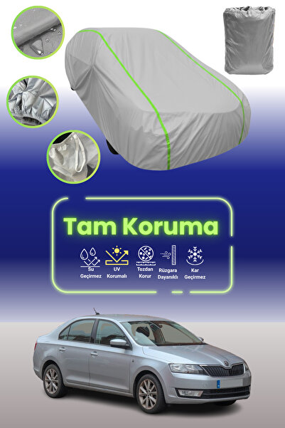 Dokaca Neo غطاء حماية للسيارة باللون الرمادي النيون قماش مجدّل متوافق مع سيار...