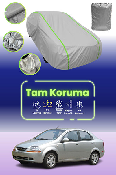 Dokaca Neo غطاء حماية للسيارة باللون الرمادي النيون قماش مجدّل لسيارة شيفروليه أفيو/كالوس سيدان 2004 - 2006