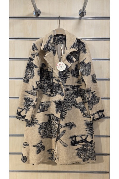 Park Moda Wool Coat Patterned