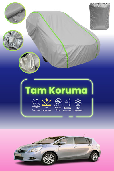 Dokaca Neo غطاء حماية للسيارة باللون الرمادي النيون قماش مجدّل تويوتا فيرسو 2009 - 2013 متوافق مع غطاء حماية السيارة