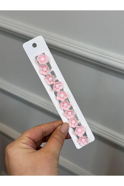 ArdenKids 10'Lu Somon Çiçek Saç Küpesi