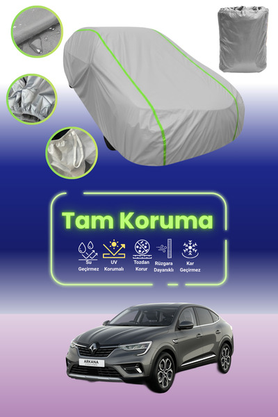 Dokaca Neo غطاء حماية للسيارة باللون الرمادي النيون قماش مجدّل متوافق مع سيار...