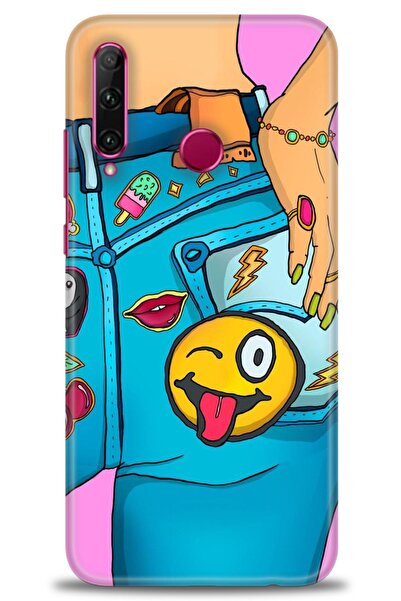 Rulet Aksesuar غطاء متوافق مع هاتف هواوي هونر 20 لايت HD مطبوع - غطاء سيليكون...