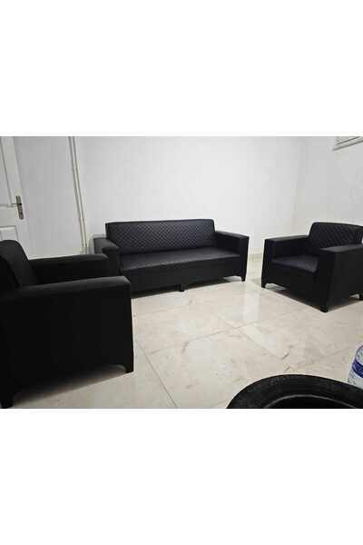 ENG OFİS MOBİLYALARI 3+1+1 UZAY EKONOMİK DERİ OTURMA GRUBU